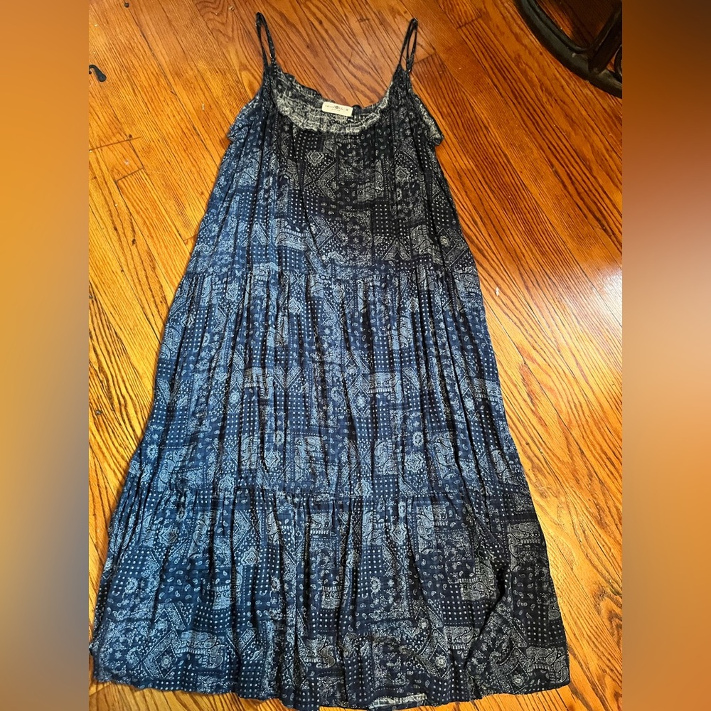 Natural Life Blue Patterned Maxi Dress